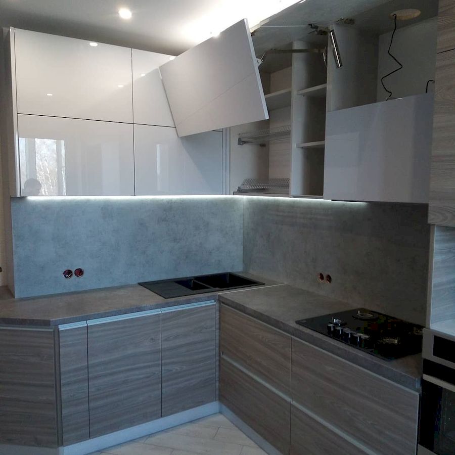 Белый кухонный гарнитур-Кухня из ЛДСП «Модель 653»-фото4