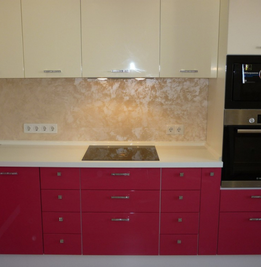 Встроенная кухня-Кухня МДФ в эмали «Модель 252»-фото4