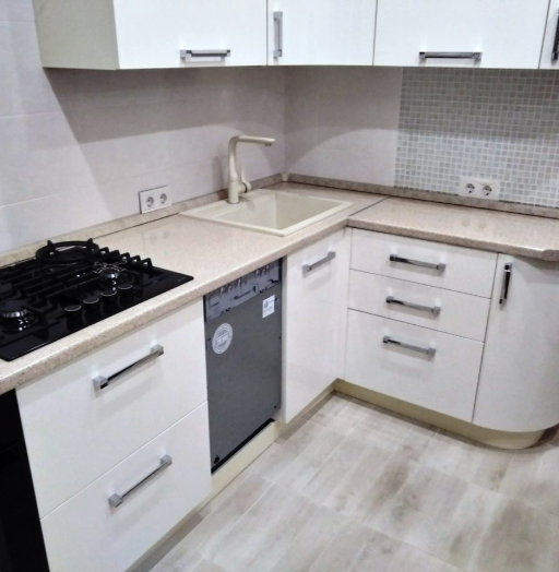 Белый кухонный гарнитур-Кухня МДФ в ПВХ «Модель 532»-фото8