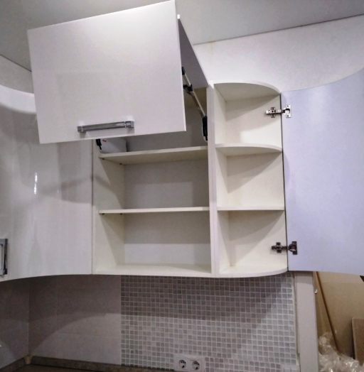 Белый кухонный гарнитур-Кухня МДФ в ПВХ «Модель 532»-фото8