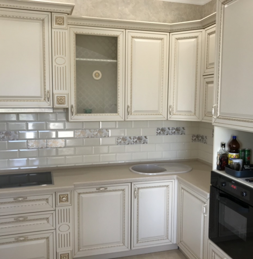 Белый кухонный гарнитур-Кухня МДФ в ПВХ «Модель 535»-фото7
