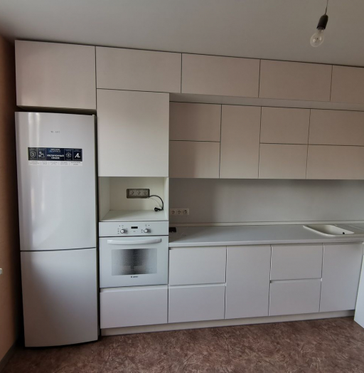 Белый кухонный гарнитур-Кухня МДФ в эмали «Модель 561»-фото6